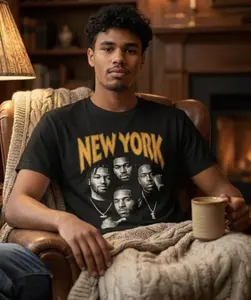 Brunson Anunoby Hart Towns Robinson Basketball Vintage Shirt, Vintage New York Death Row Style Shirt, 90s Bootleg Rap Tee