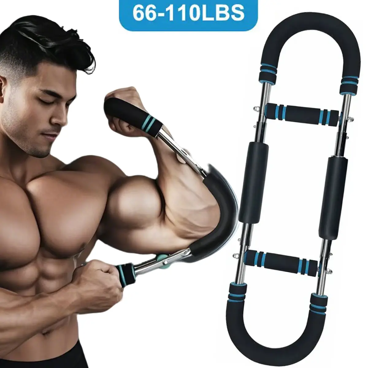 Chest Spring Ressistant Arm & Chest Workout Trainer – Portable Detachable Spring Resistance ...