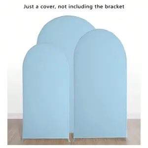 U-Shaped Partition Elastic Spandex Half-Round Arch Curtain, Double-Sided Use (Metal Frame Not Included), For Birthday Party, Wedding Decor, Indoor/Outdoor Backdrop, Round Top Wedding Arch Cover, Suitable For All Seasons