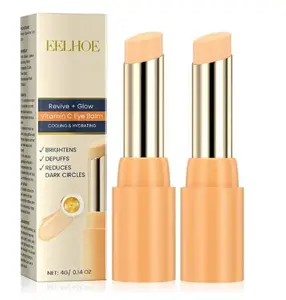 Revive Glow Vitamin C Eye Balm, Hydrating Eye Cream,Improve Dark Circles,Brightens Skin Tone,Reduces Puffiness(2PCS)