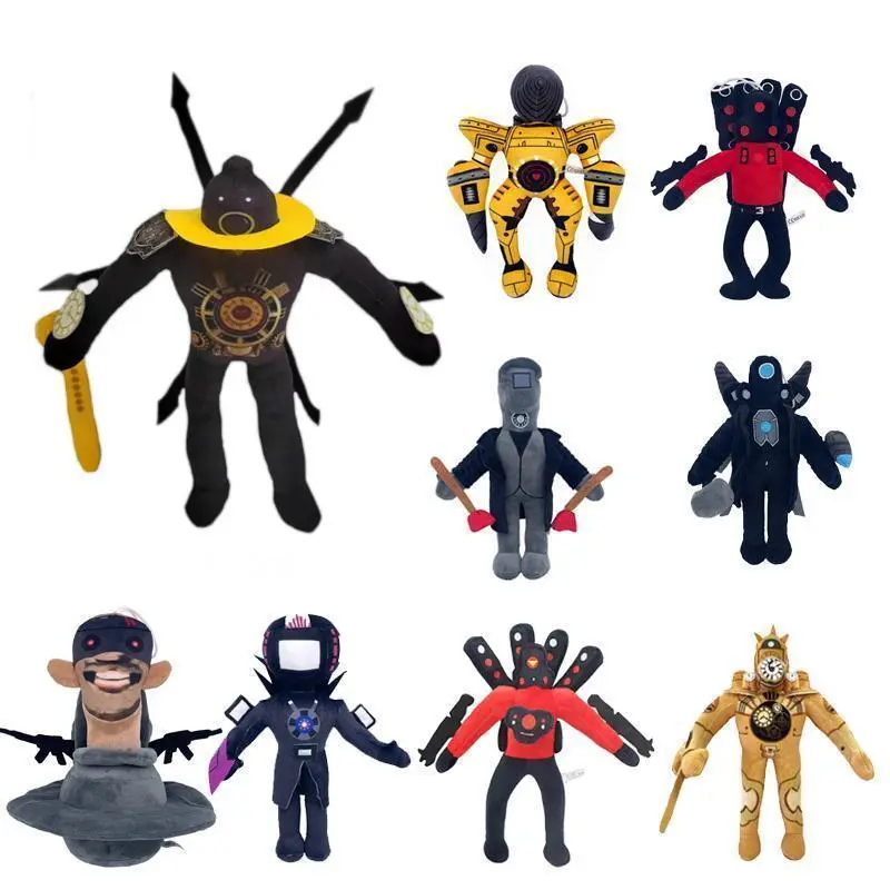 100% Brand New Skibidi Toilet Soft Plush Toy - Cameraman, TV Man, Skibidi Dop Dop Yes Yes Titan, Camcordeman, Speakerman Doll, Dropshipping and Wholesale Supported, Random Style