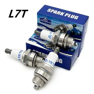 Garden Tool Parts Accessories Victopeak Chainsaw and Brush Cutter L7T Spark Plugs 3 Pieces Chain saw spark plug Grass mower spark plug
