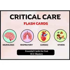 Critical Care Nursing Flash Cards Paperback – Visual Study Cards Covering ICU Neurologic, Respiratory, Cardiac, and Emergency Nursing Concepts for Students and Nurses