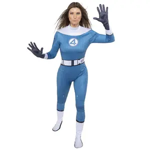 Women's Fantastic Four Invisible Woman Zentai Suit Costume
