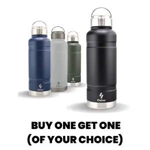Ozizo 31oz Insulated Stainless Steel Water Bottle with Unique Body Design and Vacuum-Sealed Lid - Drinkware, Flasks