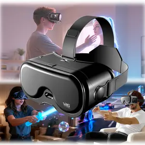 2026 Wearable VR Headset, Adjustable Head Strap, Immersive 3D Visuals for Gaming & Media Consumption (Compatible with Phones & Electronics)
