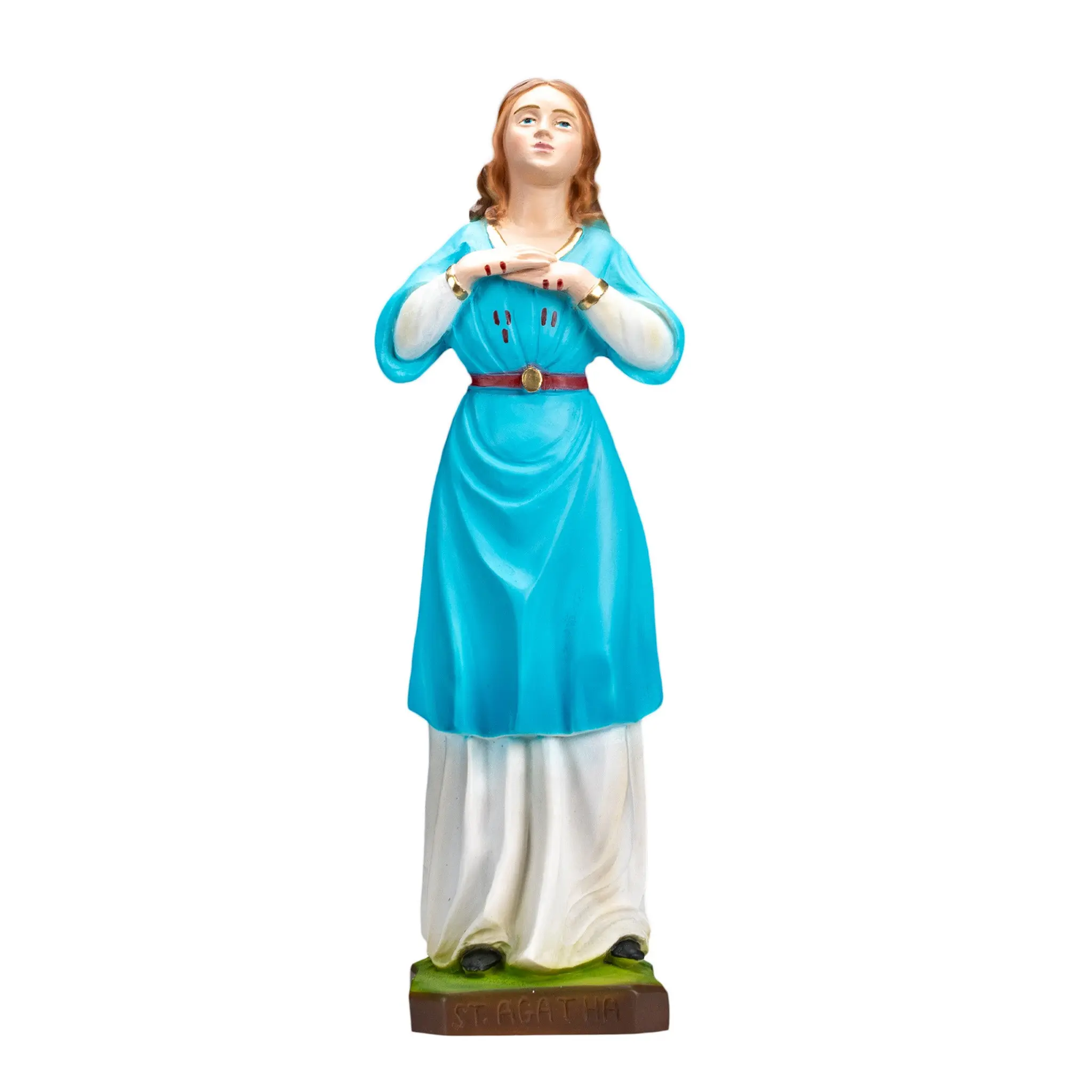 The Faith Gift Shop Saint Agatha statue  - Hand Painted in Italy - Our Tuscany Collection - Estatua de Santa Agata