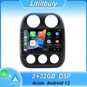 Car Stereo for Jeep Patriot Compass 2010-2016 touch screen has Android Auto Wireless Carplay, Bluetooth WIFI supports GPS Navigation