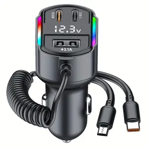 car interior accessory：5 in 1 s Smartphone Cellphone Charger Charging Electronic