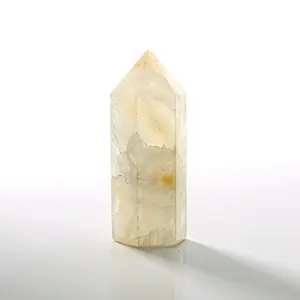 Hematoid Quartz natural Crystal Point Tower