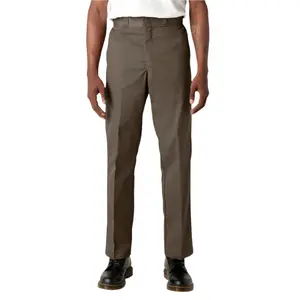 Dickies 874 Original Straight Relaxed Fit Men's Belt-Compatible Antistain Workwear Pants - Pocketed Mushroom Color Menswear Bottoms, Pocket, Belted Men's Pants