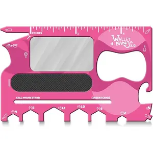 2.0 (Advanced 20-in-1 Multitool, Now With Mirror + Nail File) (Pink)