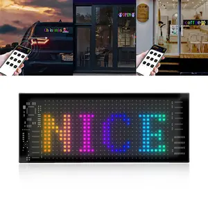 RGB Messages Scrolling LED Sign Board LED Display Screen APP Control Programmable LED Matrix Pixel Panel for Restaurant Car Shop