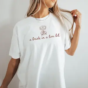 A Bride in a Tini Bit Comfort Colors Shirt, Espresso Martini Bride Tee, Bachelorette Shirt, Funny Bridal Shower Tee, Wedding Party Shirt