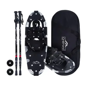 OnBrand Snowshoes for Men Women Youth Kids with Trekking Poles Lightweight Aluminum Alloy Snow Shoes with Carry Bag and Adjustable Ratchet Bindings Snowshoe 21 Inches
