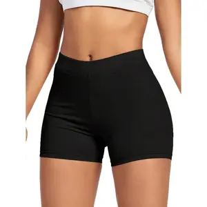 Womens Seamless Shaping Boyshorts Panties Tummy Control Underwear Slimming Shapewear Slip Shorts Soft Womenswear Summer High Waist Hip Yoga Shorts Women's Quick-Drying Seamless Running Fitness Tight Pants Wearing Elastic Sports Pants Riding Pants
