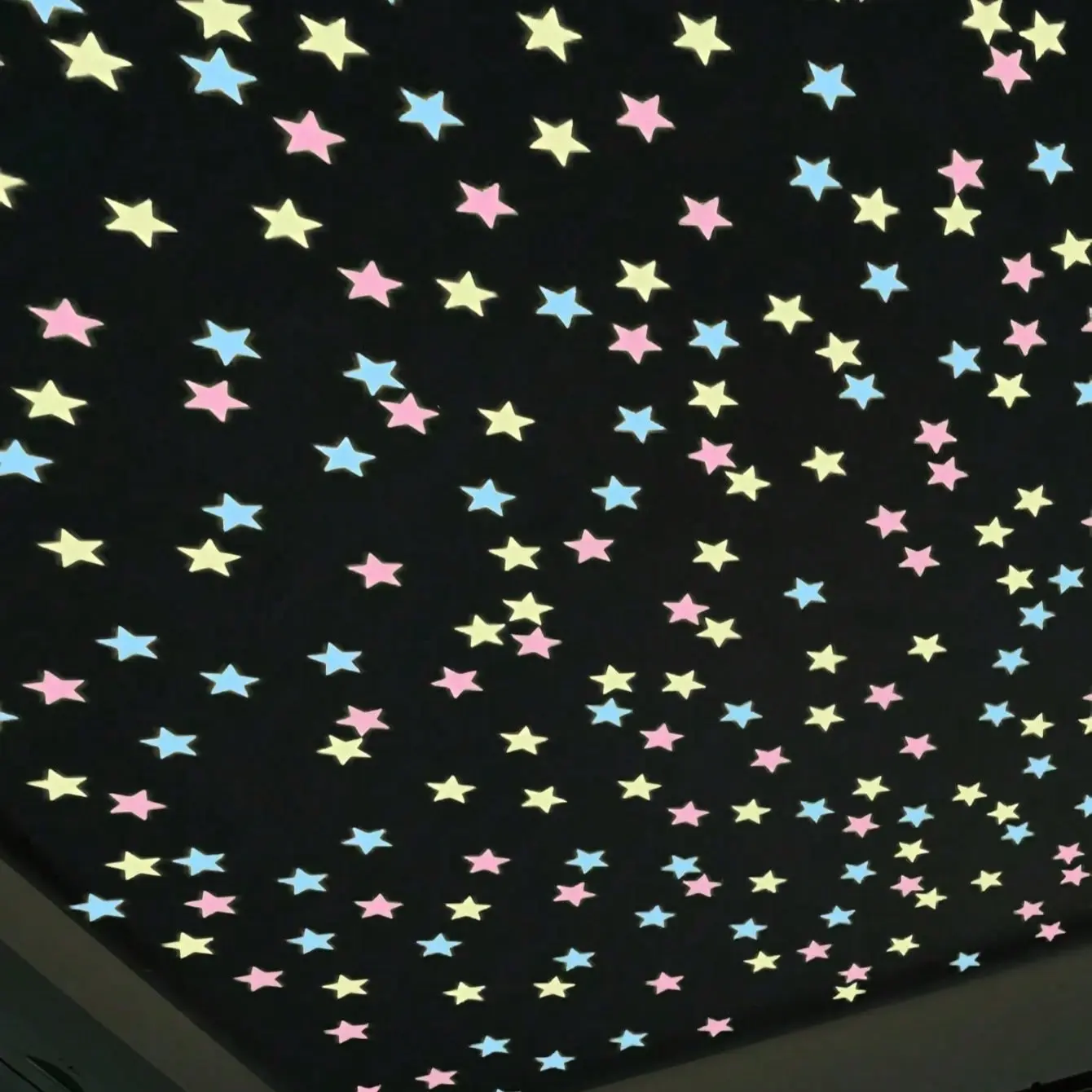 3D Glowing Luminous Star Decorative Wall Stickers, Fluorescent Material, Easy to Apply, Home Decor for Walls, Ceilings, Bedrooms, Living Rooms, Galaxy Theme