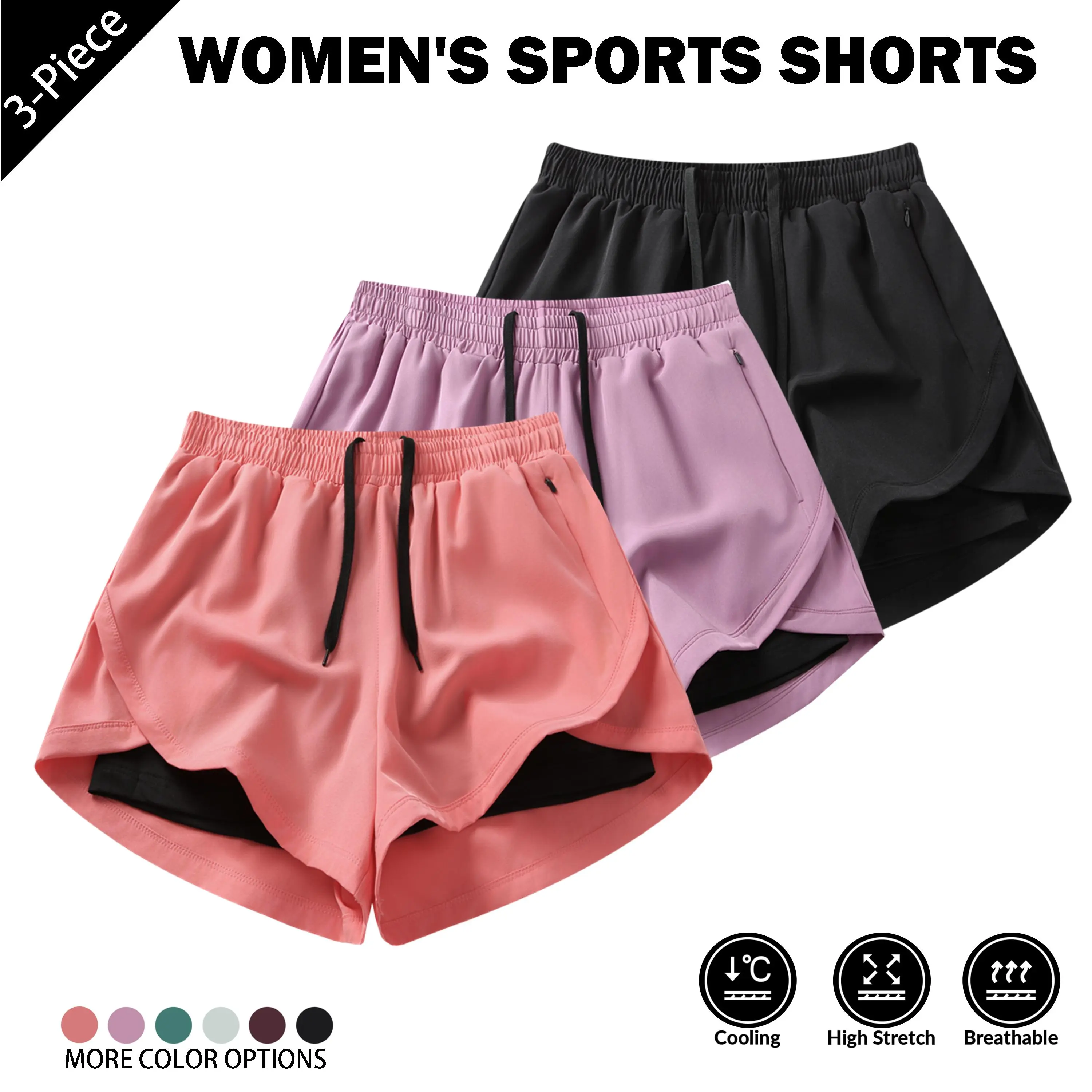 Rose Red + Light Purple + Black