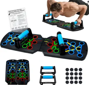17 in 1 Push Up Board Set, Portable Push Up Bars System – Home Gym Workout Equipment for Men & Women, Muscle Training
