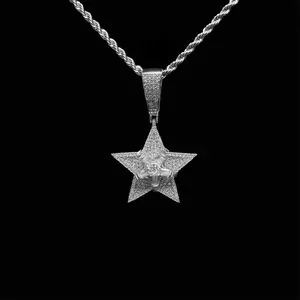 [ICE HUE]18K Gold Vacuum Plated Copper with 5A+ Sri Lanka Zircon Spinning Stars Design Pendant With Necklace Miami Italy Mexico & Micro Inspired for Women & Men Luxury Jewelry,Daily Wear,Casual Fashion,Gift Idea,Chicano,Classic,Hip Hop,Simple,Sporty