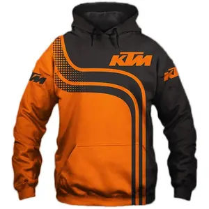 KTM Hoodie 3D "Teem Racing" All Over Printed For Gift Hot Trend Black