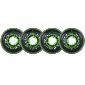 Rink Rat Roller Hockey Wheels - True Identity XXX 76mm 76A Green (4-Pack)