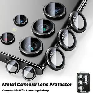 Samsung Galaxy Metal Lens Protector Film, Compatible with S25 Ultra S24 Ultra S23 Ultra, Durable Phone Camera Protection