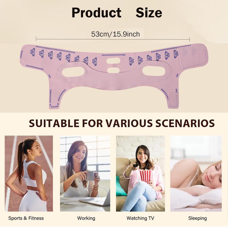 MASIKA Adjustable Chin Strap - Jawline Shaper & Exerciser, Reusable V-Line Face Mask