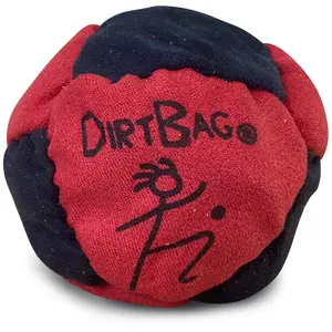 Dirtbag Classic Footbag Hacky Sack With Carry Pouch,Sand-Filled 8-Panel Synthetic Suede Footbag Set For Beginners