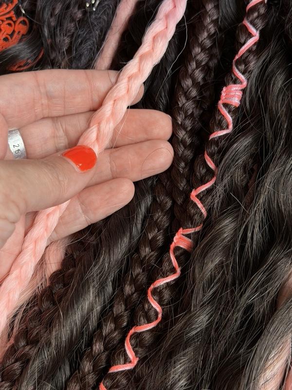 Black Pink DE Dreads Ombre Black Pink DE Dreads Ombre