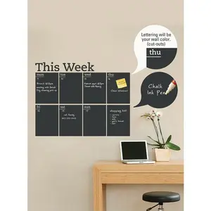 Weekly Chalkboard Calendar Decal