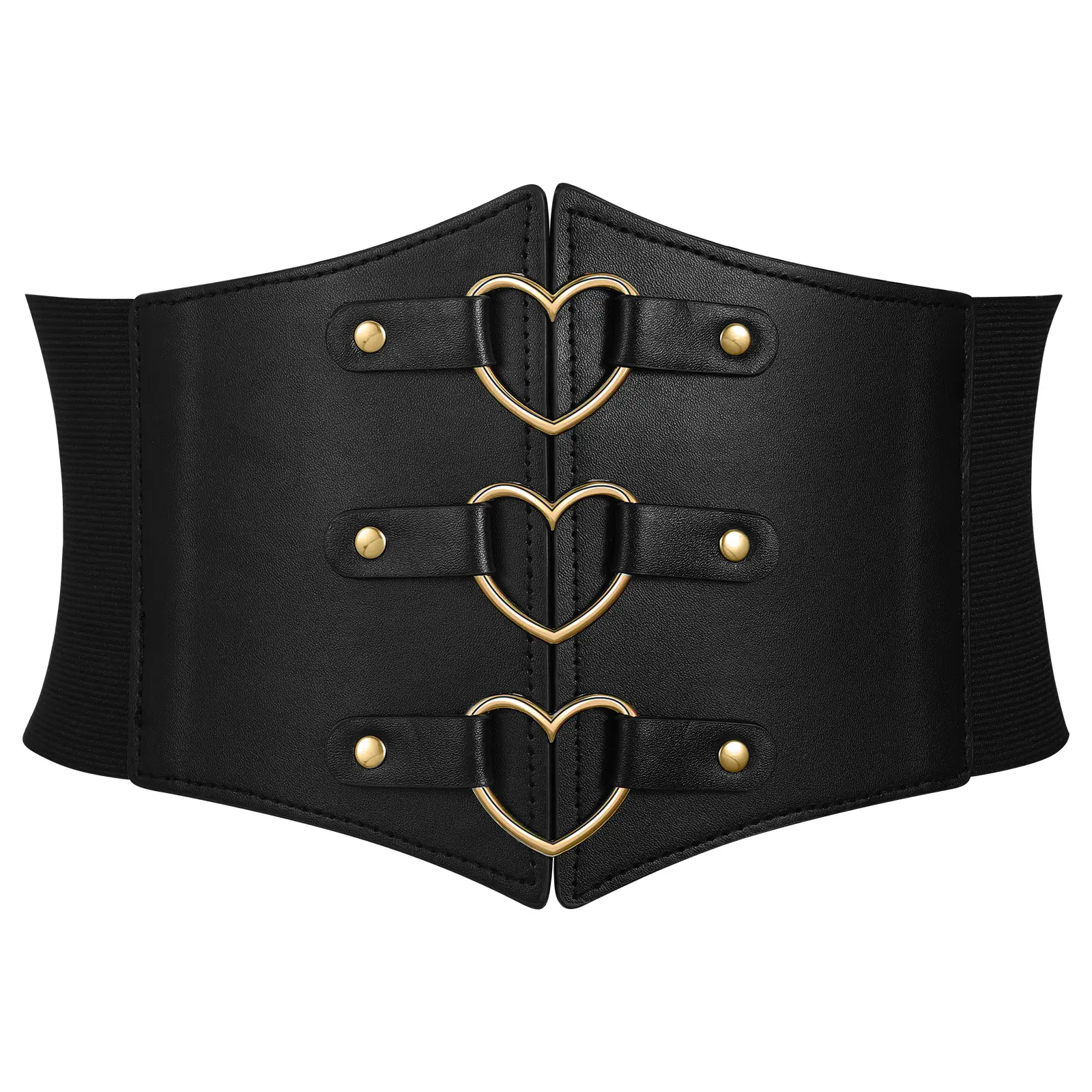 Gold Heart Black