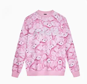 TCH—Light Luxury, New Arrival Pink Bears Sweatshirt