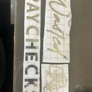 Chrome Foil Decal Wasted Paychecks - High-Quality Transfer Tape for Easy Application