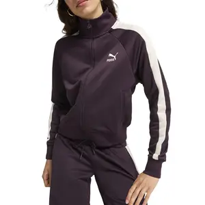PUMA Womens Iconic T7 Track/Field Athletic Outerwear Casual - Purple