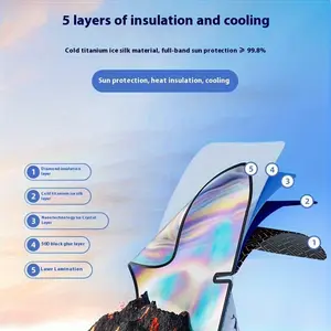 Fit Car Windshield Sunshade with Diamond Pattern Heat Blocking & Anti-Glare Privacy Shield - Foldable Design, featuring heat insulation and anti-glare privacy protection - foldable design, suitable for sedans and SUVs with reinforced frame - summer parkin