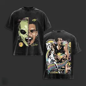 Victor Wembanyama VW1 Premium Cotton T-Shirt, Vintage Spurs Nation Graphic Tee, San Antonio Basketball Fans Hoops Streetwear Shirt, Victor Wembanyama Fan Merch, Unisex Oversized Crewneck Tee, Game Day Outfit