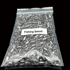 Heavy-duty Fishing Swivel Ring, 100pcs/pack Lure Connector, Premium Tackle Accessories for Secure Fishing Connections, Ideal for All Techniques, Fishing Gear