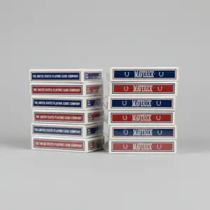 Maverick Playing Cards Brick (12 Decks, Red & Blue) – Standard Index – Legacy – White Box