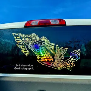Mexican Map Azteca Car Exterior Accessory Decal Sticker For Cars, Trucks, SUV, Room Windows