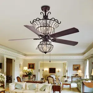 Hongyi Wood Leaves-Shaped Fan Chandelier - Decorative Ceiling Light with Unique Design Elements - Exclude Bulb