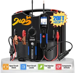 VDIAGTOOL V200Pro Automotive Power Probe Circuit Tester Breaker Finder 12/24V Electrical Open Short Circuit Finder Tool Wire Tracer AC/DC Voltage Trailer Relay Fuse Test Car Checker Device Detector Portable Repair Vehicle Fathersdaygift Diagnostic Tool