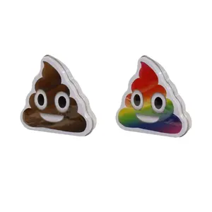 Poop Emoji Vanilla Candy in Cute Collectible Tins, Set of 2