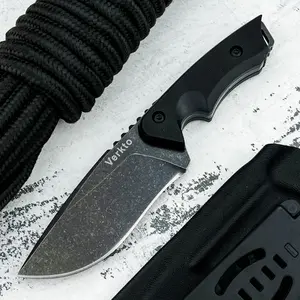 New Survival Fixed-Blade Knife with Sheath: G10 Handle, High-Hardness 7Cr13Mov Blade—EDC, Hiking, Trekking, Jungle Exploration, Tool Camping, and Outdoor Knife