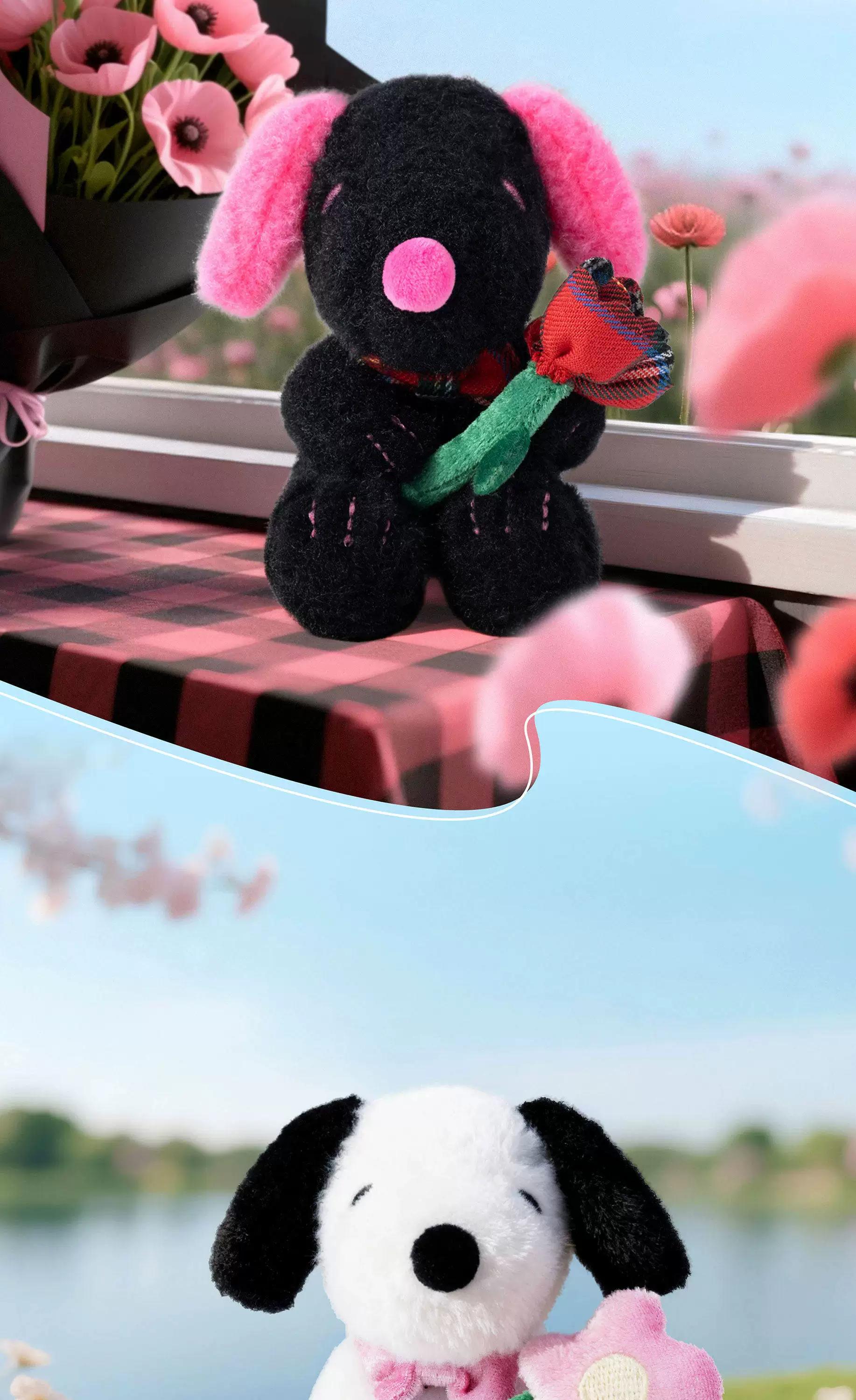MINISO Peanuts Heartwarming Floral Theme One Size Soft Keychains Blind Box - Key Ring Accessory, Mystery Plush Backpack Pendant Charm for Collectors, Teens | Summer Sale Back to School Gift