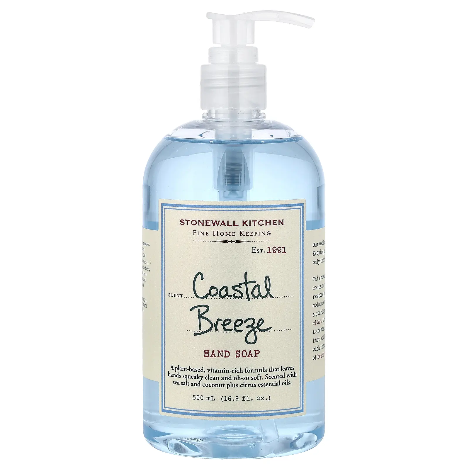 Stonewall Kitchen Hand Soap, Coastal Breeze, 16.9 fl oz (500 ml)