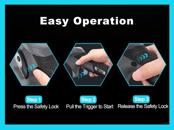 VARAI Cordless Electric Scissors: Rechargeable rotating cardboard cutter, equipped with an LED display, easy to replace blades, suitable for fabric, carpet, carton, plastic, leather, and box packaging, a great New Year gift for mothers mallet  finger mamb