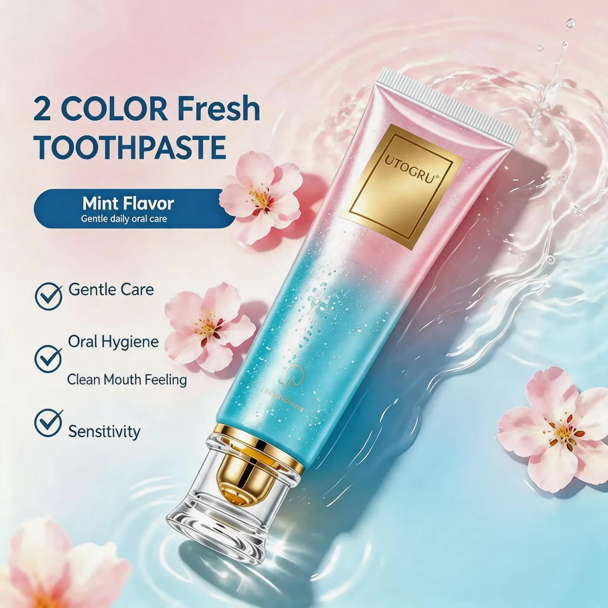Household Daily Oral Care Toothpaste, Starry Sky Mint Nicotinamide Paste for Adult Daily Use