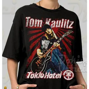 Vintage Tokio Hotel Tom Kaulitz Unisex T-Shirt, poster movie tee, Graphic Tee, Sport shirt
