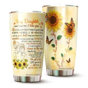 To My Daughter Tumbler Sunflower To My Daughter Tumbler From Mom Birthday Gifts For Daughter From Mom Gift For Daughter On Mothers Day, Christmas, 45783 938